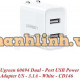 Ugreen 60494 5v 3.1A sạc đôi 2 cổng usb màu trắng US xếp được CD146 10060494.
