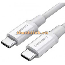 Cáp sạc, dữ liệu USB Type-C to USB Type-C dài 1M hỗ trợ PD 60W Ugreen 60518