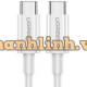 Cáp sạc, dữ liệu USB Type-C to USB Type-C dài 1,5M hỗ trợ PD 60W Ugreen 60519
