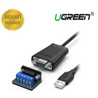 Cáp USB 2.0 to Com DB9 rs422+485 dài 1,5m Chipset FTDI Ugreen 60562 chính hãng