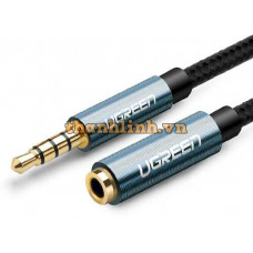 Cáp nối dài Audio 4 cực 3.5 Male to Female 5m Ugreen (Xanh đậm) 60636