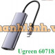 Thiết bị mở rộng USB type-C to Hub 3 cổng USB 3.0/Lan Gigabit hỗ trợ cổng cấp nguồn Ugreen 60718