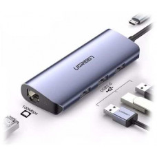 Bộ chia USB 3.0 ra 3 cổng USB 3.0 + Lan Gigabit 1000Mbps Ugreen 60719 Cao cấp