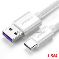 Ugreen 60726 1,5M màu trắng USB Type-C 2.0 Cáp sạc và dữ liệu truyền từ máy tính ra điện thoại US253 20060726