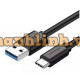 Ugreen 60774 2M màu đen USB Type-C 2.0 Cáp sạc và dữ liệu truyền từ máy tính ra điện thoại US253 20060774
