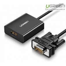 Cáp Chuyển VGA sang HDMI + Audio 3,5mm Ugreen 60814