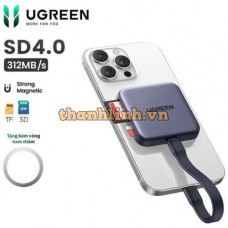 Đầu Đọc Thẻ Nhớ 3in1 Type-C Ugreen 65095 CM898, Thiết kế từ tính, Tốc Độ 5Gbps, Hỗ trợ ProRes