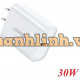 Sạc Nhanh Ugreen 30W PD Mỹ (Trắng) 70149