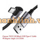 Ugreen 70255 3M màu đen cáp USB đầu Type-C bẻ góc 90 độ 3A US284 20070255