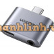 Ugreen 70311 PD 30W vỏ nhôm Usb Type-C sang 3,5mm 110dB Bộ chuyển đổi có chipset CM231 20070311