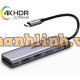 Thiết bị mở rộng USB type-C to HDMI/Hub USB 3.0/SD/TF hỗ trợ sạc cổng USB-C Ugreen 70411
