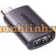 Ugreen 70450 Bộ chuyển đổi USB Type-C sang HDMI màu ghi xám