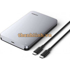 Ugreen 70499 hộp đựng ô cứng SSD 2,5inch SATA kèm Cáp Usb Type-C ra USB Type-C CM300