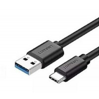Ugreen 70560 50cm Cáp dữ liệu USB Type-C sang USB 2.0 màu đen truyền dữ liệu từ máy tính ra điện thoại dài 0,5M US301 20070560