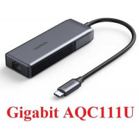 Ugreen 70604 Bộ chuyển đổi USB Type-C 3.1 sang 5G Lan Card màu ghi xám CM312 20070604