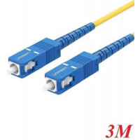 Ugreen 70664 3M SC-SC cáp nhảy quang Single mode màu vàng Optical Fiber