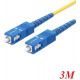 Ugreen 70664 3M SC-SC cáp nhảy quang Single mode màu vàng Optical Fiber