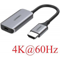Ugreen 70693 4K 60hz Bộ chuyển đổi HDMI sang USB Type-C màu ghi xám