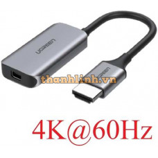 Ugreen 70693 4K 60hz Bộ chuyển đổi HDMI sang USB Type-C màu ghi xám