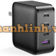 Ugreen 70773 65W 3C+1A PD3.0 GaN sạc siêu nhanh 4 cổng 3x type C và 1x A màu đen CD224. 10070773