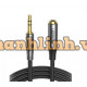 Cáp nối dài âm thanh AUX 3.5mm 3M Ugreen 70878 bọc Nylon (hỗ trợ Mic)