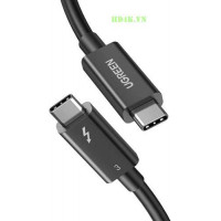 Ugreen 70952 2M 40Gbps 100W USB 3 1 cáp USB Type-C Thunderbolt 3 hỗ trợ PD 79052 màu đen US341 10070952