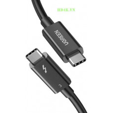 Ugreen 70952 2M 40Gbps 100W USB 3 1 cáp USB Type-C Thunderbolt 3 hỗ trợ PD 79052 màu đen US341 10070952
