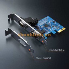Card chuyển đổi PCI express sang cổng 2 cổng Com RS232 Ugreen 80116 cao cấp