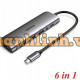 Thiết bị mở rộng 6 in 1 USB Type-C to HDMI/ Hub USB 3.0/ Audio 3.5mm/ Sạc PD 100W Ugreen 80132