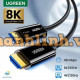 Cáp HDMI 2.1 sợi quang lõi đồng 10m hỗ trợ 8K/60Hz, 4K/120Hz chính hãng Ugreen 80406 cao cấp