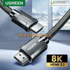 Cáp HDMI 2.1 Ugreen 80602 dài 3M độ phân giải 8K/60Hz Cao Cấp