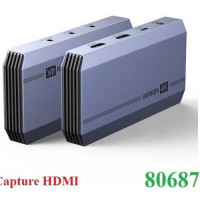 Thiết bị ghi hình hỗ trợ Livestream Capture HDMI 4K@60Hz Ugreen 80687 chính hãng cao cấp