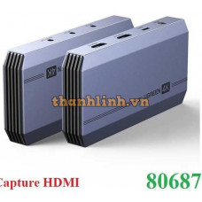 Thiết bị ghi hình hỗ trợ Livestream Capture HDMI 4K@60Hz Ugreen 80687 chính hãng cao cấp