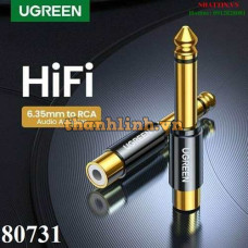 Đầu chuyển đổi âm thanh 6.5mm sang RCA Mono Ugreen 80731