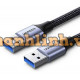 Cáp USB 3.0 Type-A hai đầu dương dài 2M chính hãng Ugreen 80791 cao cấp