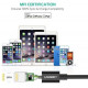 Ugreen 80822 1M màu đen cáp Lightning ra USB có chíp MFI chính hãng US155 10080822