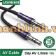 Ugreen 3.5mm 3 cực Male to Male Cáp âm thanh vỏ đồng mạ bạc 2m 80852