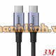 Cáp sạc, dữ liệu USB Type-C to Type-C dài 3M bọc dù hỗ trợ PD 100W Ugreen 90120 cao cấp