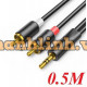 Ugreen 0.5m 3.5mm mạ vàng 24k Cáp Male to 2RCA Male 0.5m 90244