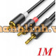 Cáp Ugreen 3.5mm mạ vàng 24k Male to 2RCA Male 1m 90245