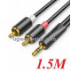 Ugreen 3.5mm mạ vàng 24k Cáp Male to 2RCA Male 1.5m 90246