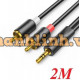 Cáp Ugreen 3.5mm mạ vàng 24k Male to 2RCA Male 2m 90247