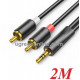 Cáp Ugreen 3.5mm mạ vàng 24k Male to 2RCA Male 2m 90247