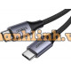 Cáp sạc, dữ liệu USB Type-C to Type-C dài 2M bọc dù hỗ trợ PD 240W Ugreen 90440 cao cấp
