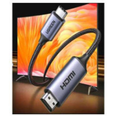 Dây chuyển đổi USB-C sang HDMI 8K@60Hz HDR màu xám dài 1.5m Ugreen 90451 cao cấp