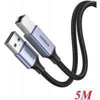Ugreen USB-A to USB-B Male Printer Cable Alu Case Braided 5m (Đen) 90560
