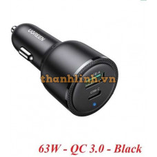 Đầu chuyển Ugreen USB-C sang 3.5mm có Chipset (Đen) 90577