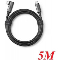 Cáp Ugreen Right Angle USB-C to USB-C Link 5m (Đen) 90629