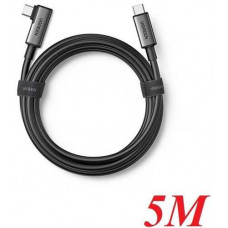 Cáp Ugreen Right Angle USB-C to USB-C Link 5m (Đen) 90629