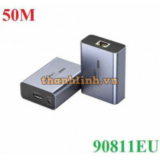 Thiết bị kéo dài tín hiệu HDMI 50m qua cáp Lan Cat6 chính hãng Ugreen 90811EU cao cấp